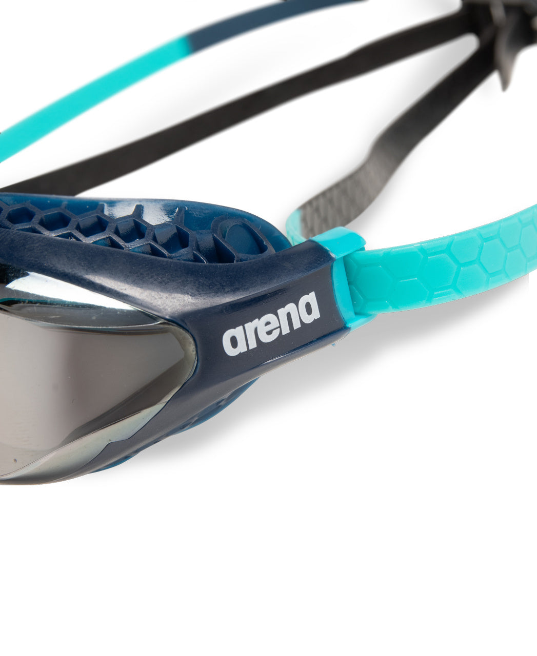 Arena Airspeed Mirror Racing Goggles - Silver/Navy/Water