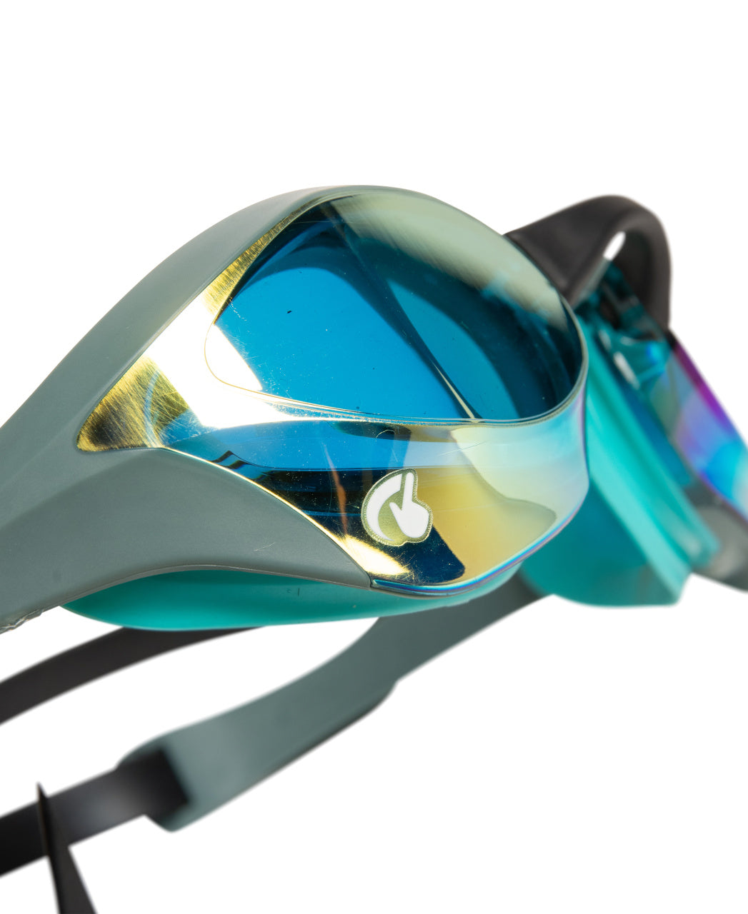 Arena Cobra Ultra Swipe Mirror Race Goggles - Aqua/Sage/Peacock