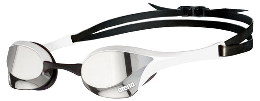 Arena Cobra Ultra Swipe Mirror Race Goggles - Silver/White