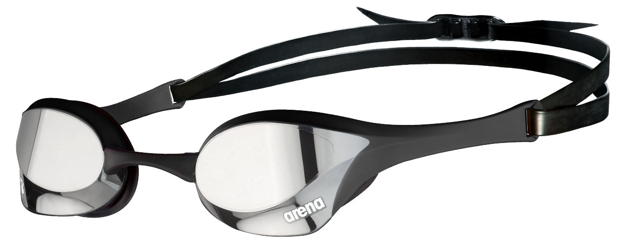 Arena Cobra Ultra Swipe Mirror Race Goggles - Silver/Black
