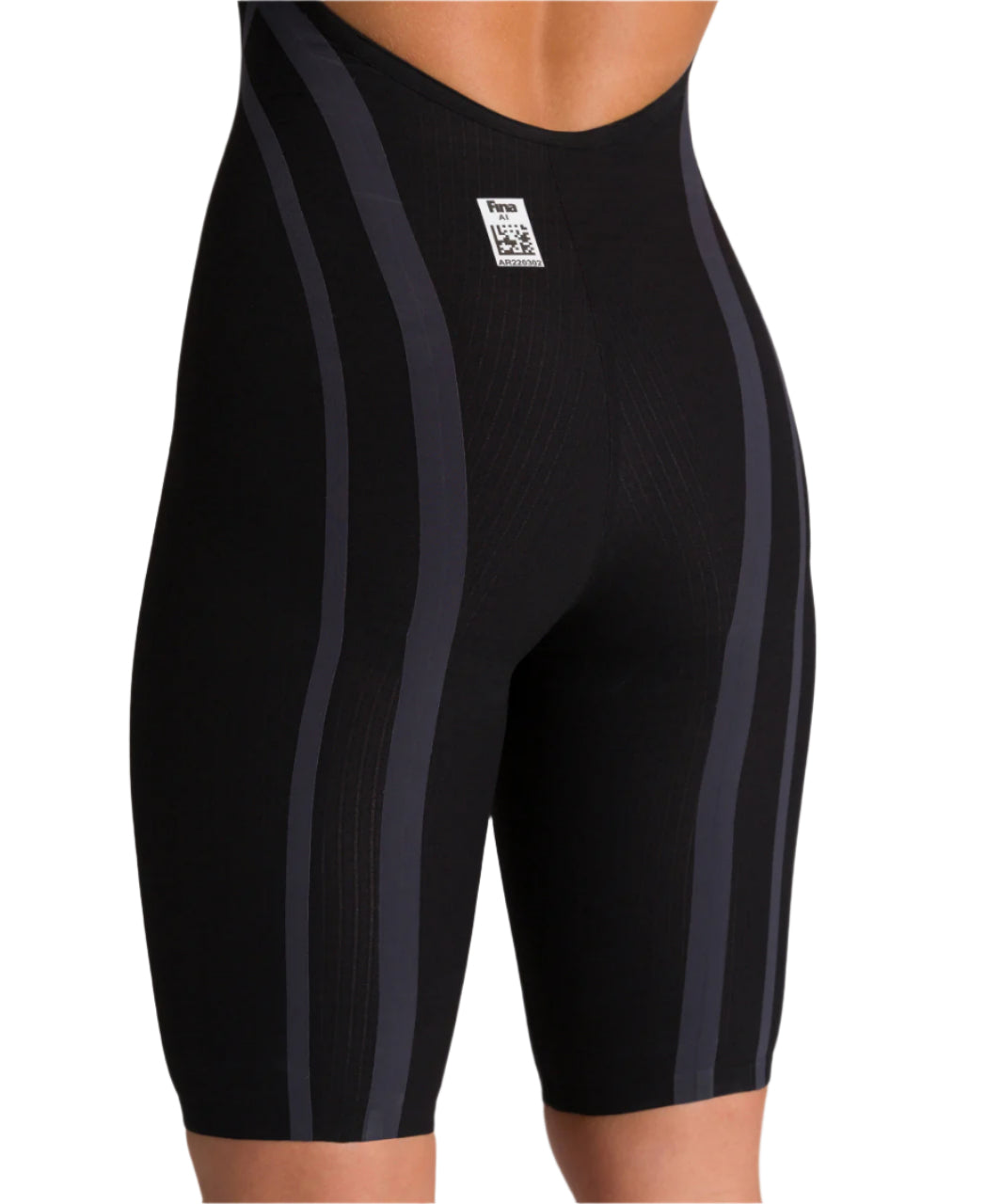 Arena Women's Open-Back Powerskin Carbon Core FX Kneeskin - Black/Gold - All4Swim