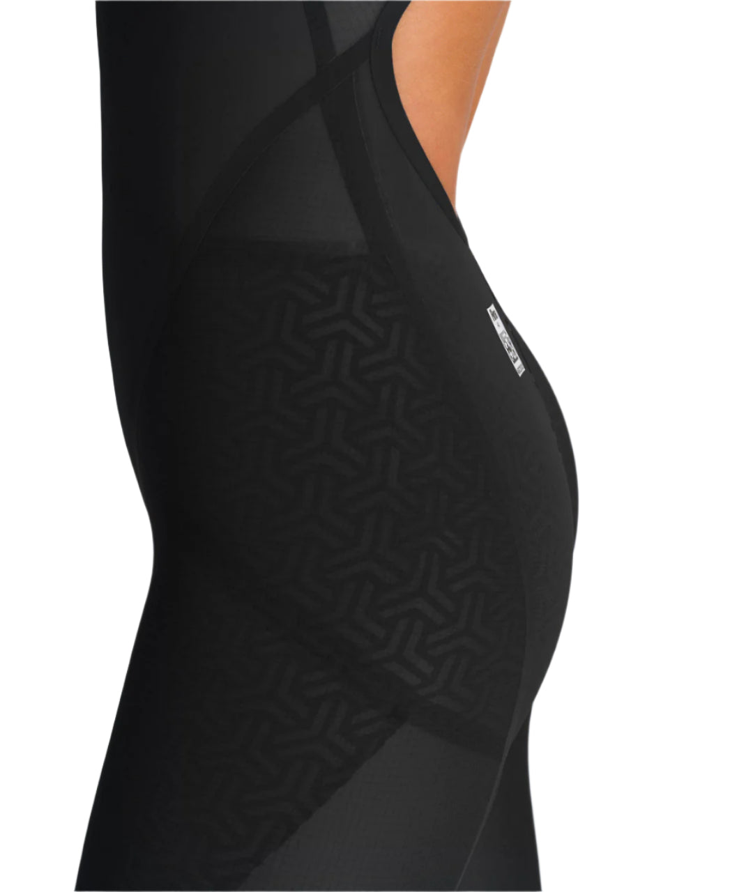 Arena Women's Open-Back Powerskin Carbon Glide Kneeskin - Black/Gold - All4Swim