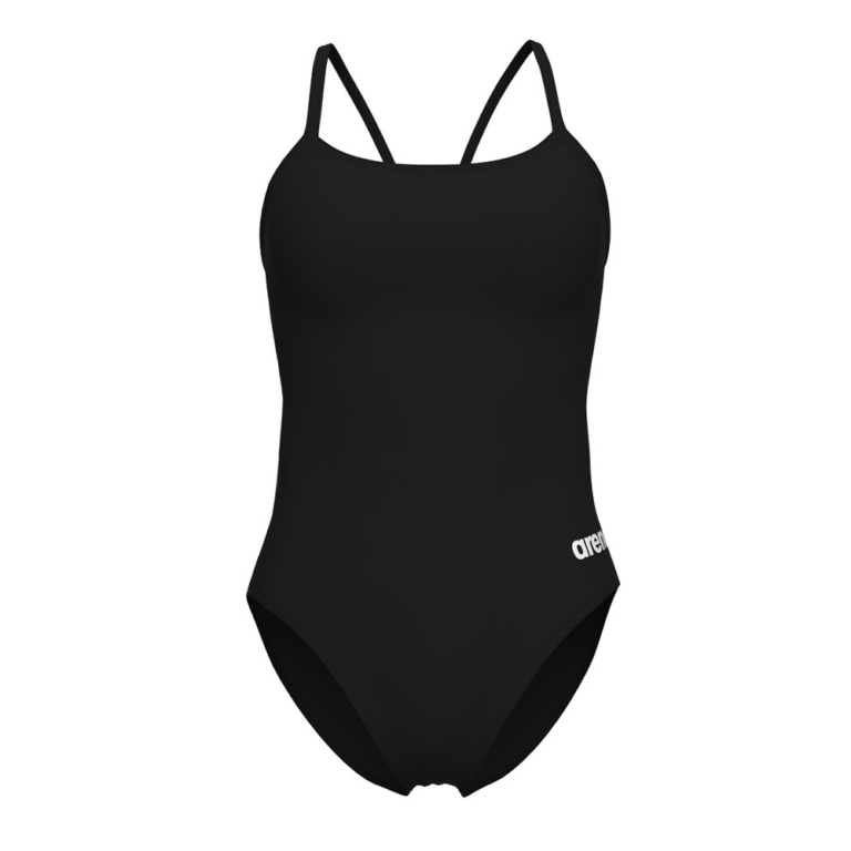 Arena Performance Women's Solid Lace Back Swimsuit - Black - All4Swim