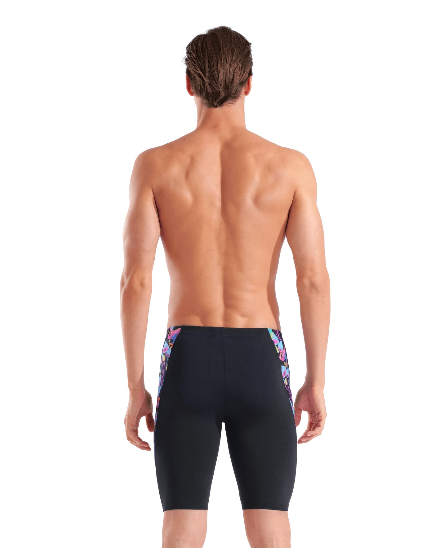 Arena Men's Multi Chameleons Jammer - Black/Arctic Lime