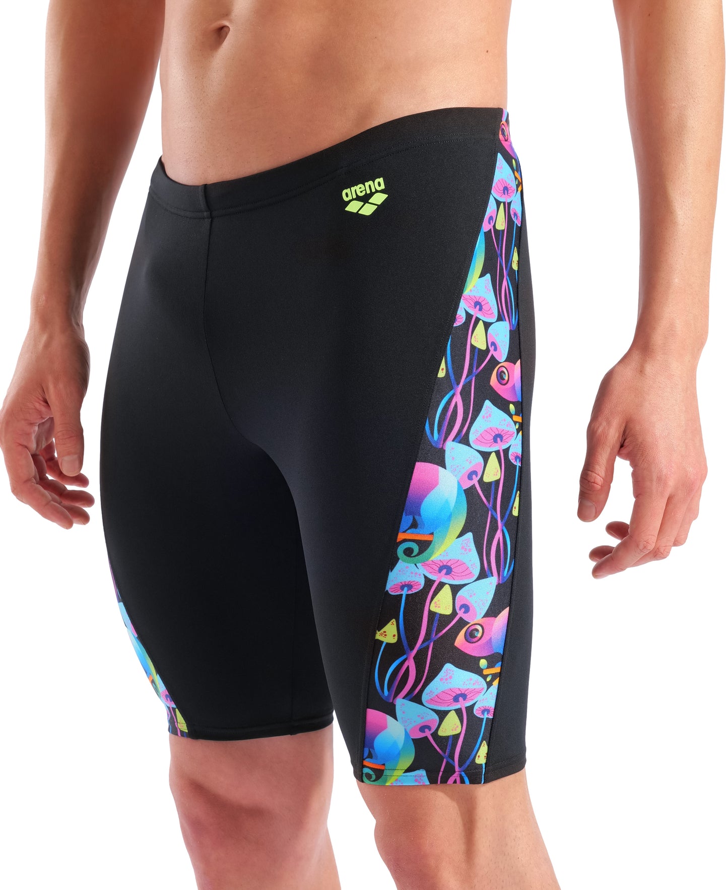Arena Men's Multi Chameleons Jammer - Black/Arctic Lime