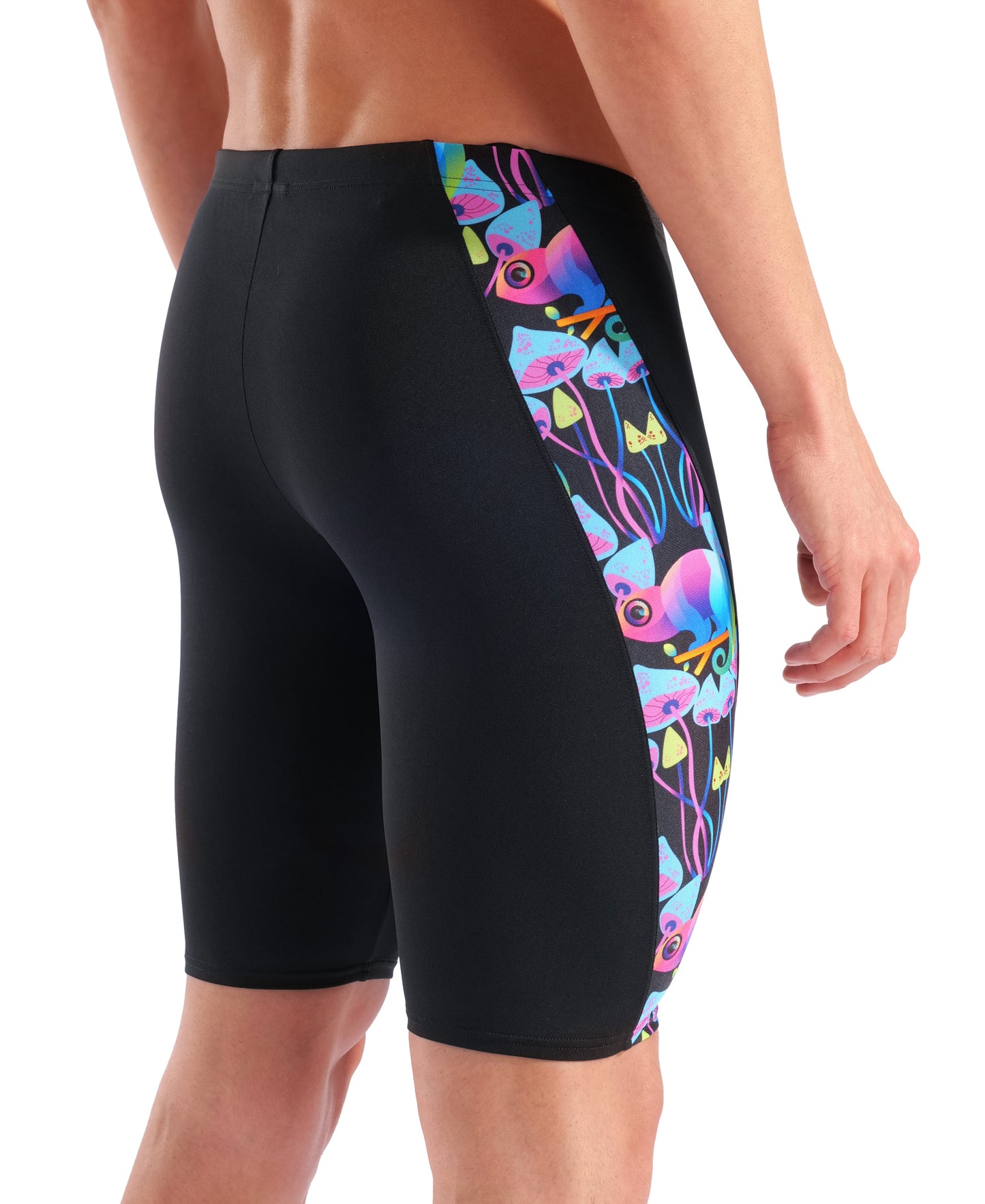 Arena Men's Multi Chameleons Jammer - Black/Arctic Lime