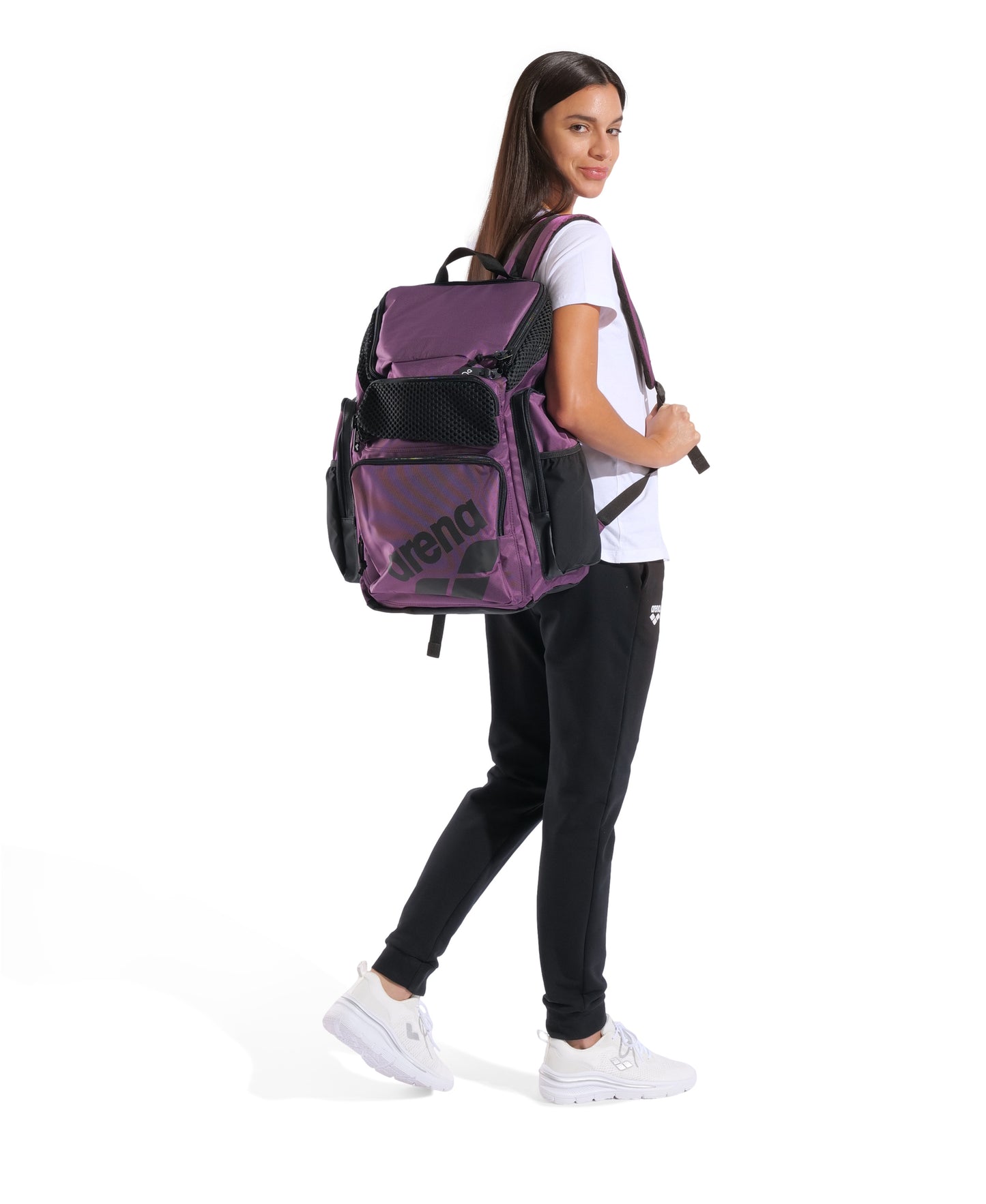 Arena One Go Swim Sports Travel Backpack 45L - Plum