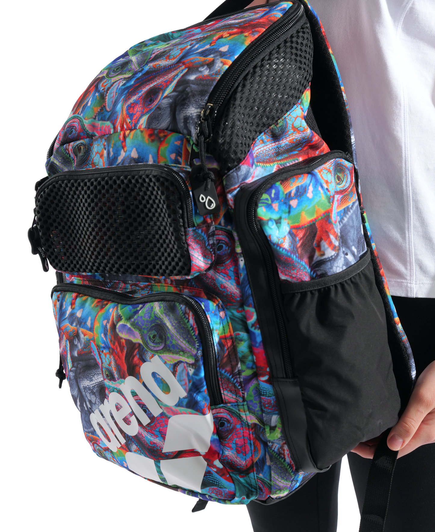Arena One Go Swim Sports Travel Backpack Allover 45L - Iguanas