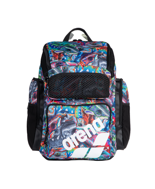 Arena One Go Swim Sports Travel Backpack Allover 45L - Iguanas