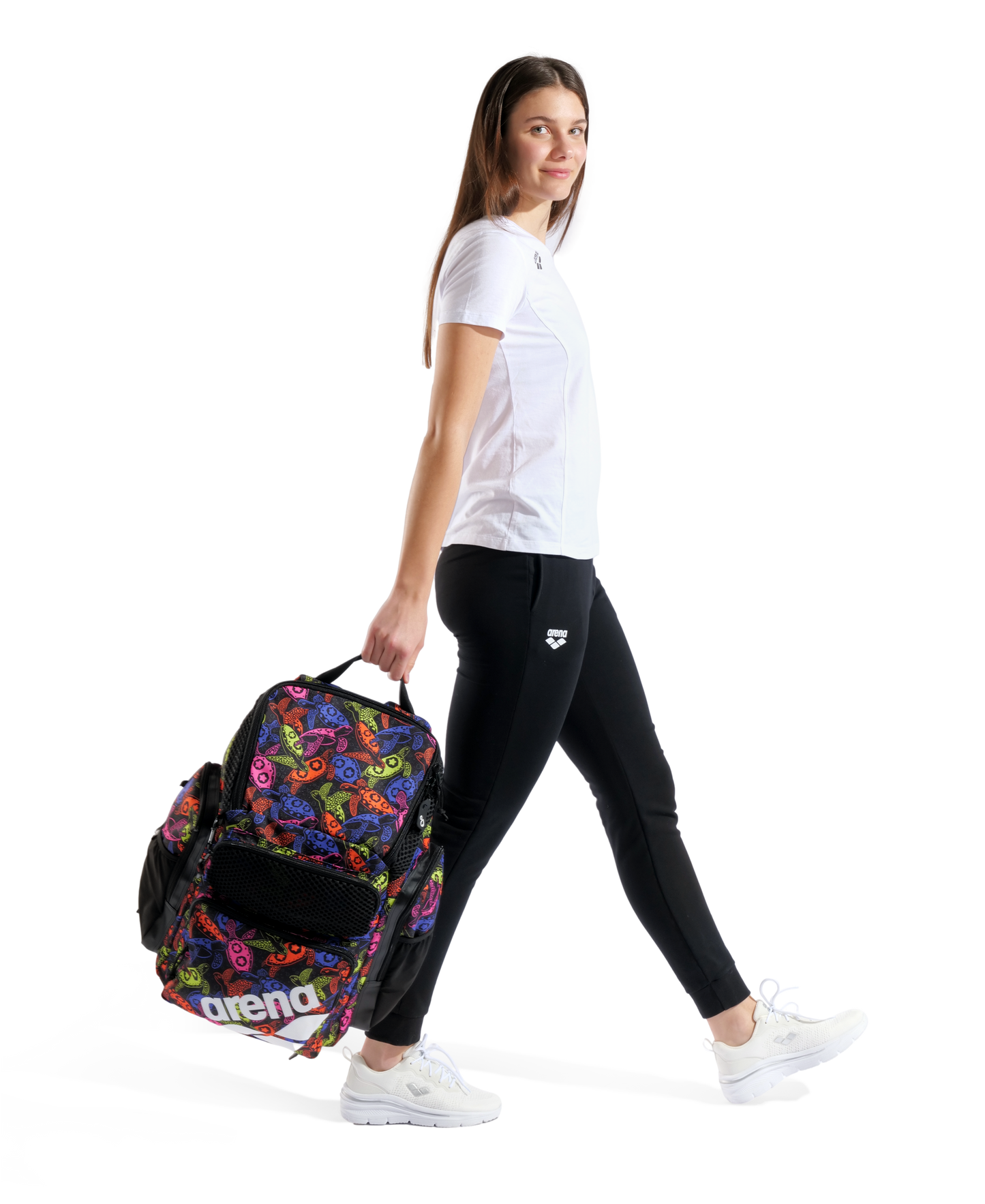 Arena One Go Swim Sports Travel Backpack Allover 45L - Sea Turtle