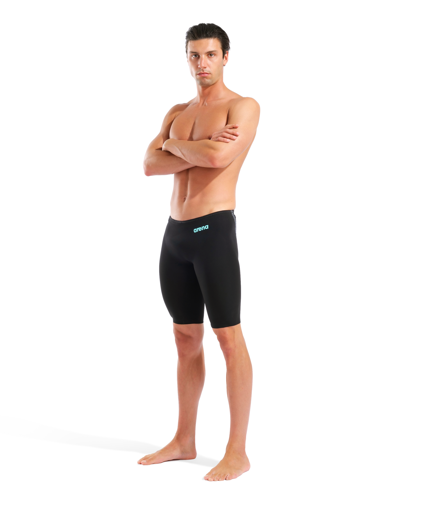 Arena Men's Powerskin Veloce Jammer - Black/Teal
