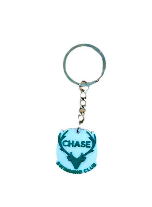 Chase Swimming Club Keyring - White