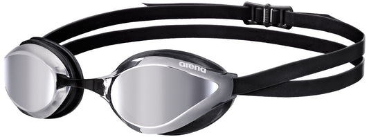 Arena Unisex Python Mirror Racing Goggles - Silver/Black