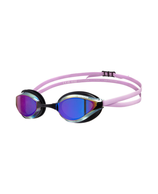 Arena Unisex Python Mirror Racing Goggles - Violet/Black