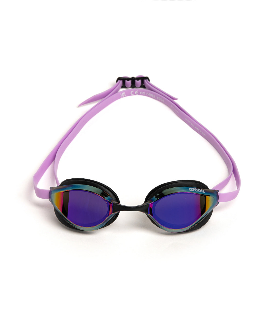Arena Unisex Python Mirror Racing Goggles - Violet/Black