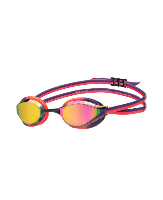 Arena Unisex Python Mirror Racing Goggles - Violet/Pink