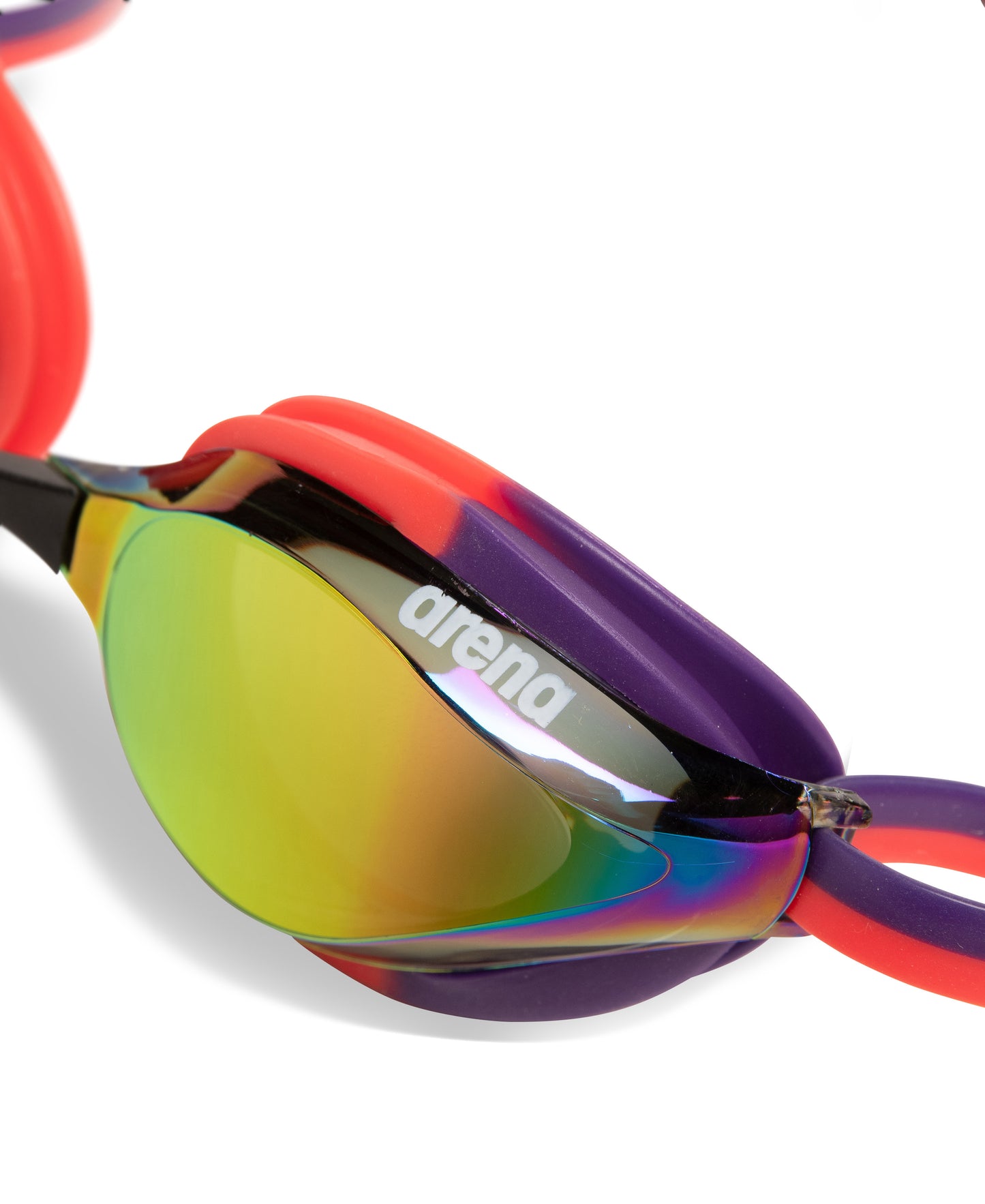 Arena Unisex Python Mirror Racing Goggles - Violet/Pink