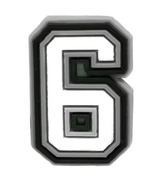 Number '6' or '9' Croc Charm - All4Swim