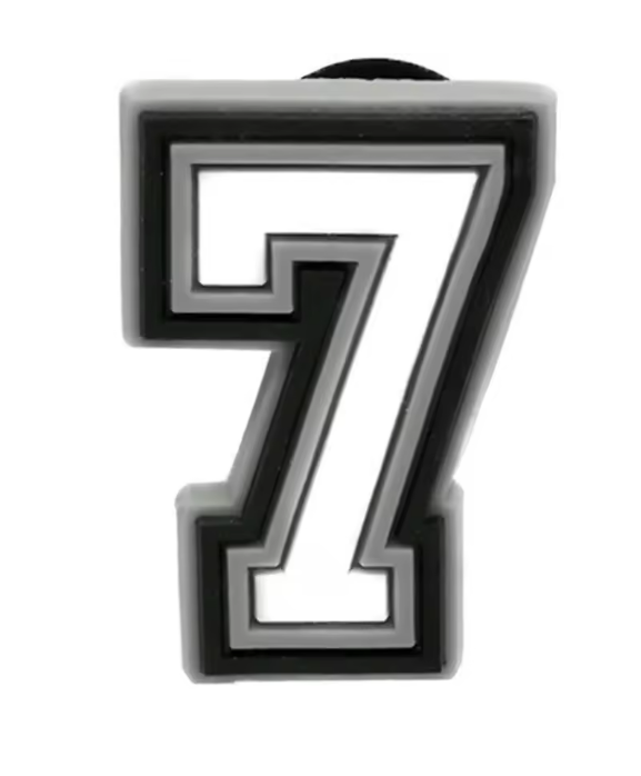 Number '7' Croc Charm - All4Swim