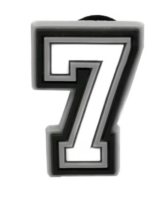 Number '7' Croc Charm - All4Swim