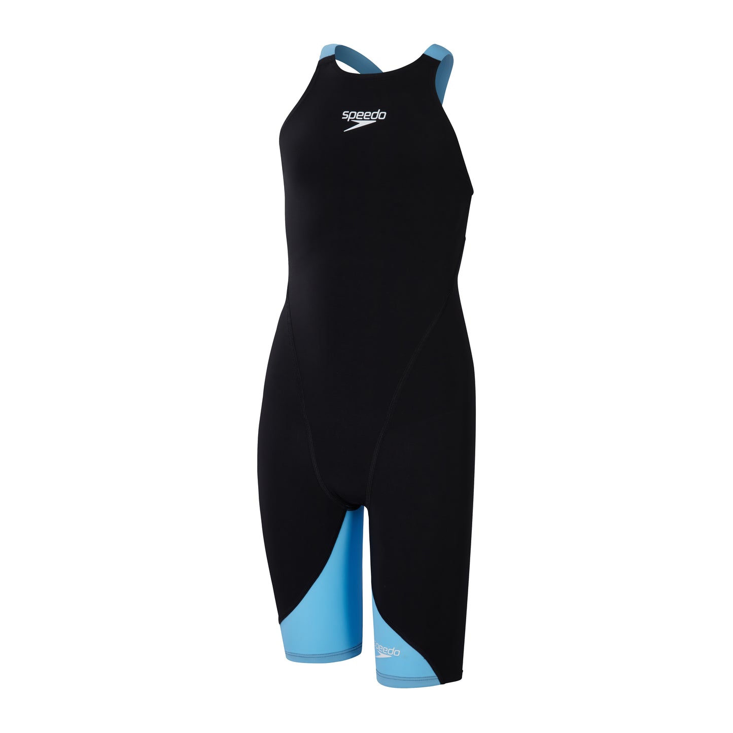 Speedo Girls Fastskin LZR Ignite Kneeskin - Black/Blue - All4Swim