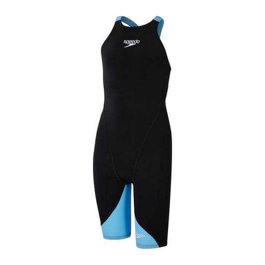 Speedo Girls Fastskin LZR Ignite Kneeskin - Black/Blue - All4Swim