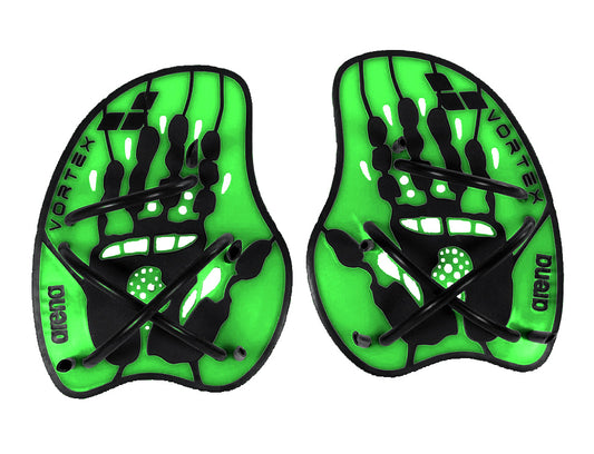 Arena Vortex Hand Paddle - Lime/Black