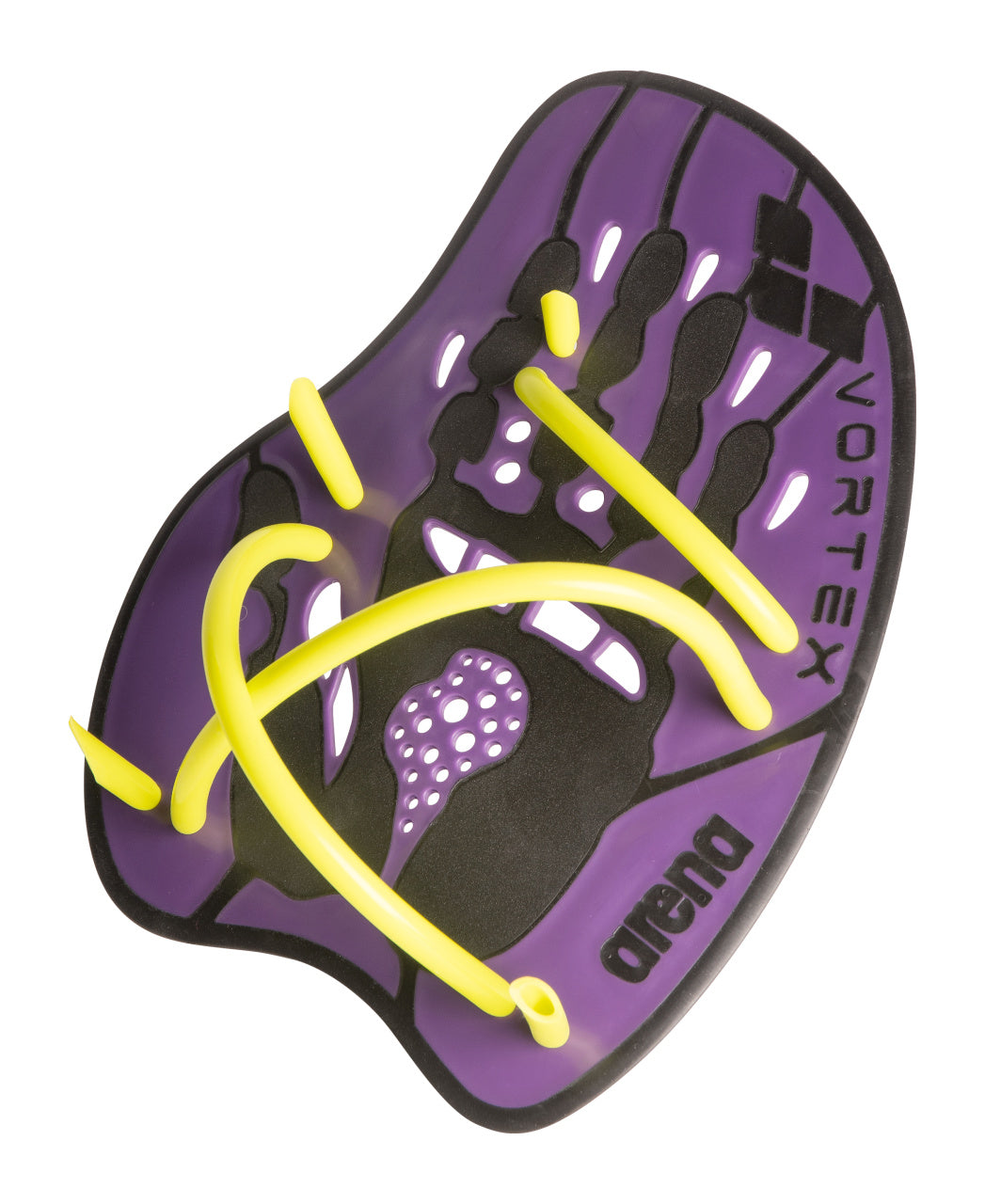 Arena Vortex Hand Paddle - Plum/Lime