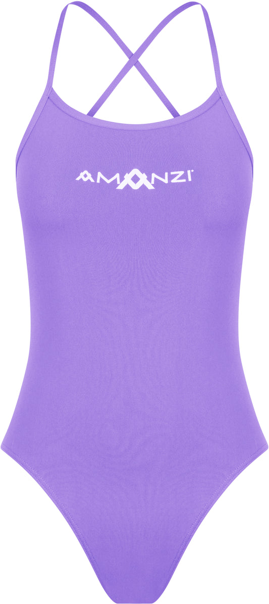 Amanzi Girls Tie Back One Piece - Iris