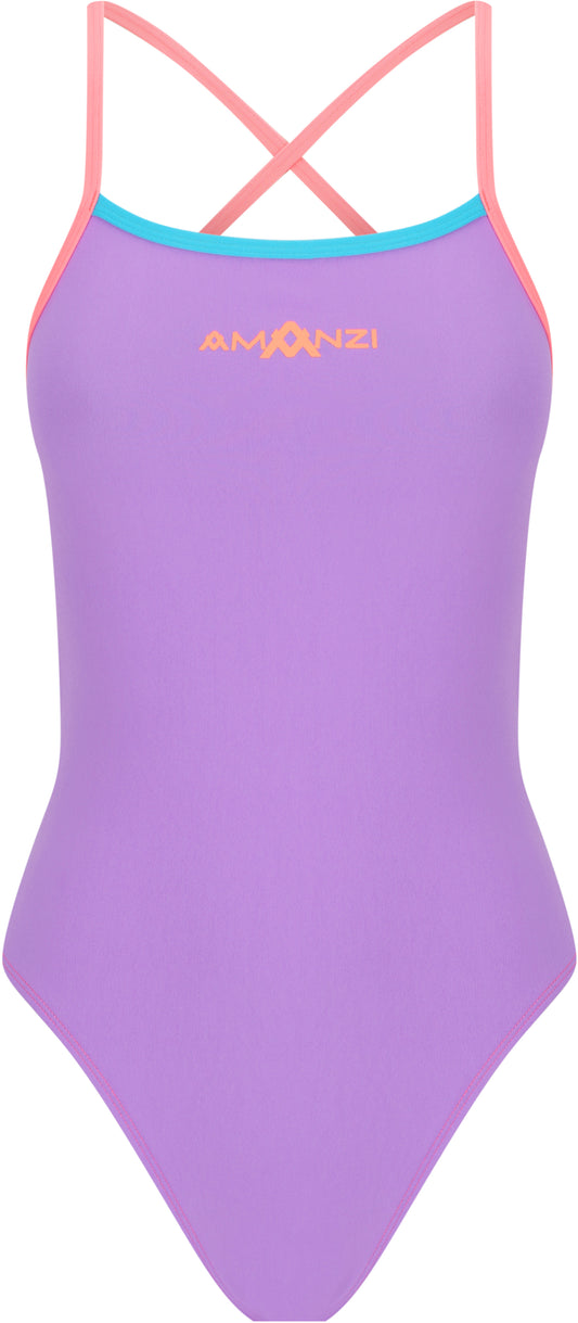 Amanzi Girls Tie Back One Piece - Splendour - All4Swim