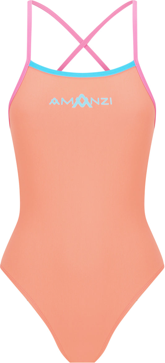 Amanzi Girls Tie Back One Piece - Pastella