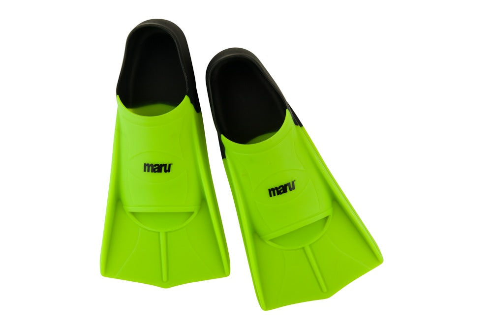Maru Training Fins (Lime) - All4Swim