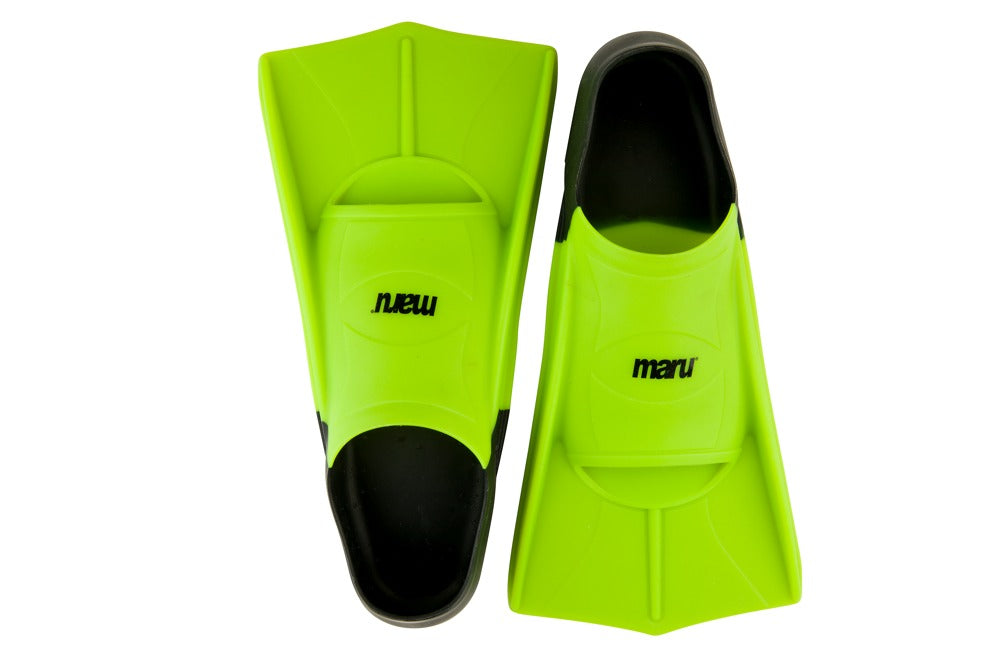 Maru Training Fins (Lime) - All4Swim