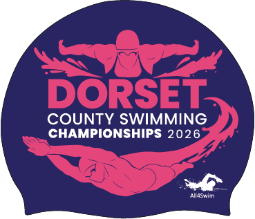 Dorset County Championships 2026 Swim Hat - Navy/Pink/White