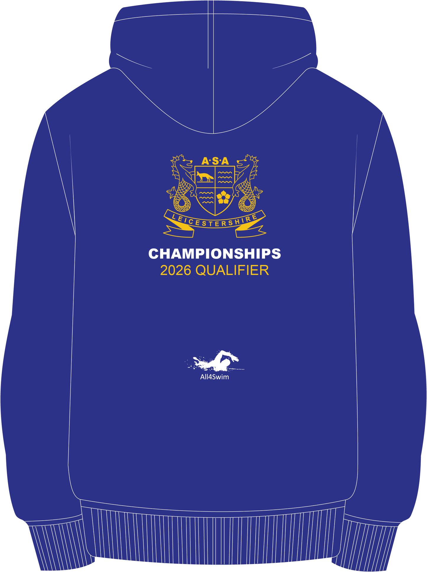 Leicestershire County Championships 2026 Adult Hoodie - Royal Blue
