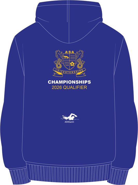 Leicestershire County Championships 2026 Adult Hoodie - Royal Blue