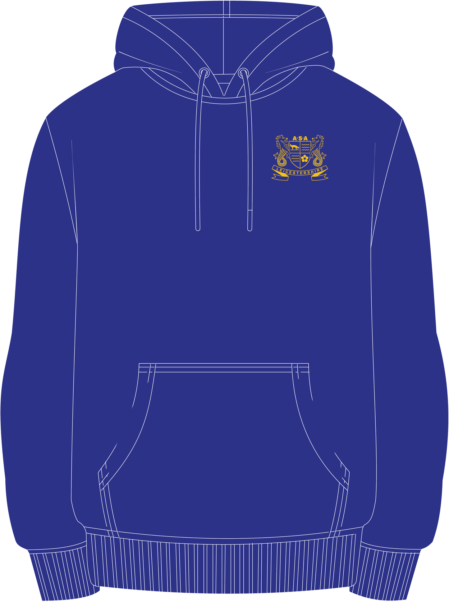 Leicestershire County Championships 2026 Youth Hoodie - Royal Blue