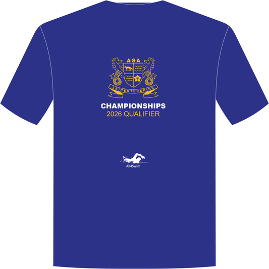Leicestershire County Championships 2026 Youth T Shirt - Royal Blue