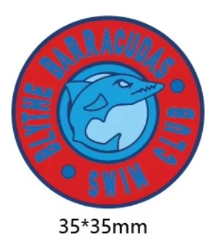 Blythe Swimming Club Shoe Charm - Round