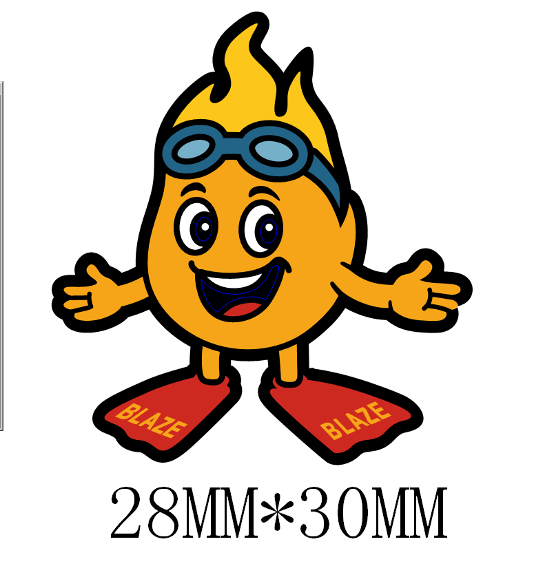 Burntwood Swimming Club Keyring - Flame