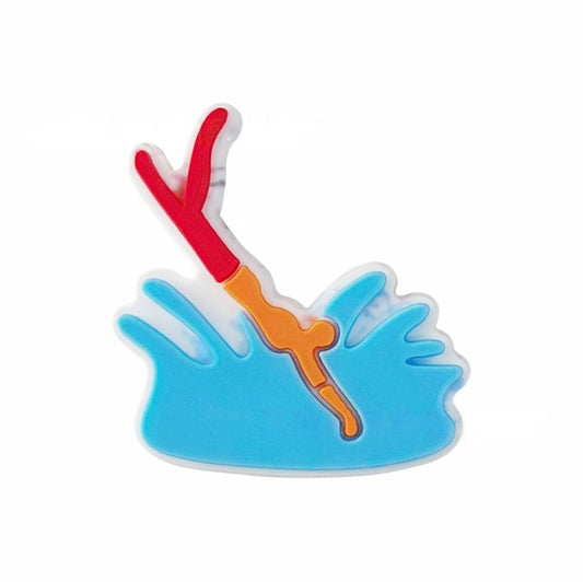 Dive Splash Shoe Charm