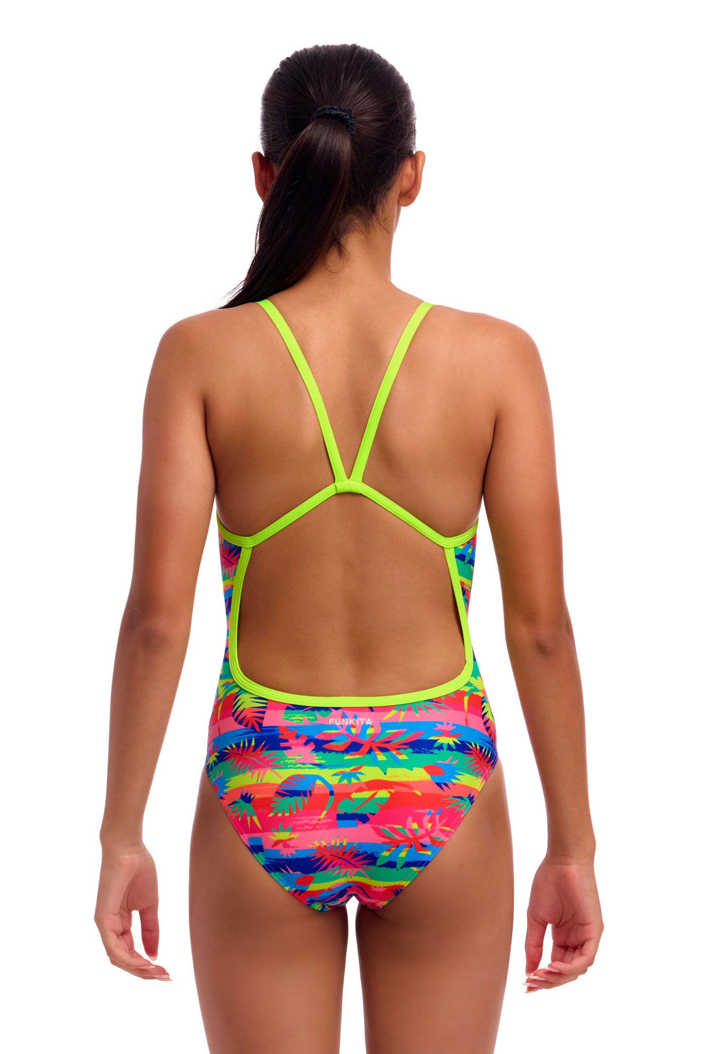 Funkita Girls Free Foliage Single Strap One Piece