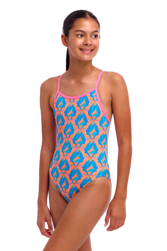 Funkita Girls In A Flap Single Strap One Piece