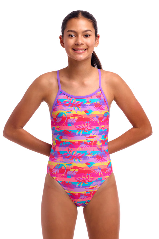 Funkita Girls Leave In Single Strap One Piece