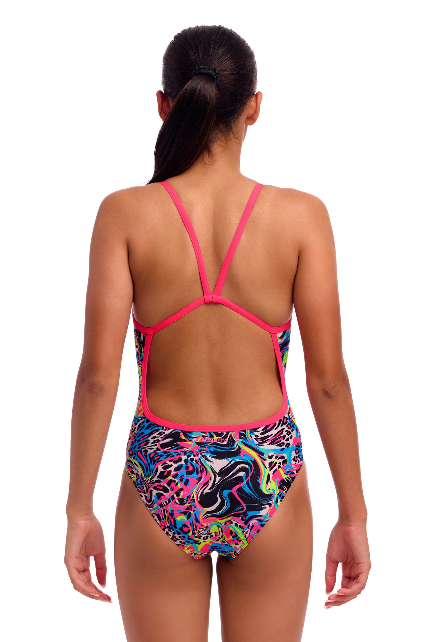 Funkita Girls Lolly Leopard Single Strap One Piece