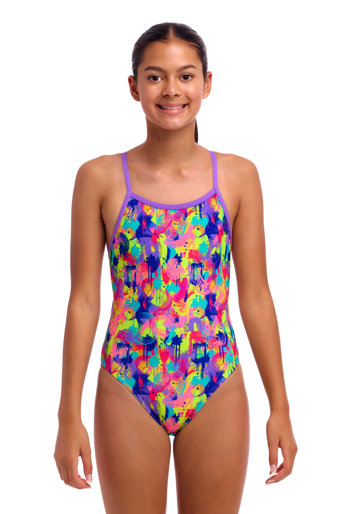 Funkita Girls Mess Match Single Strap One Piece