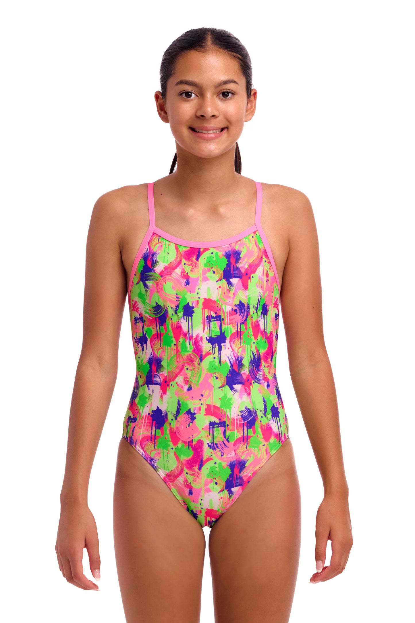 Funkita Girls Splat Spot Single Strap One Piece