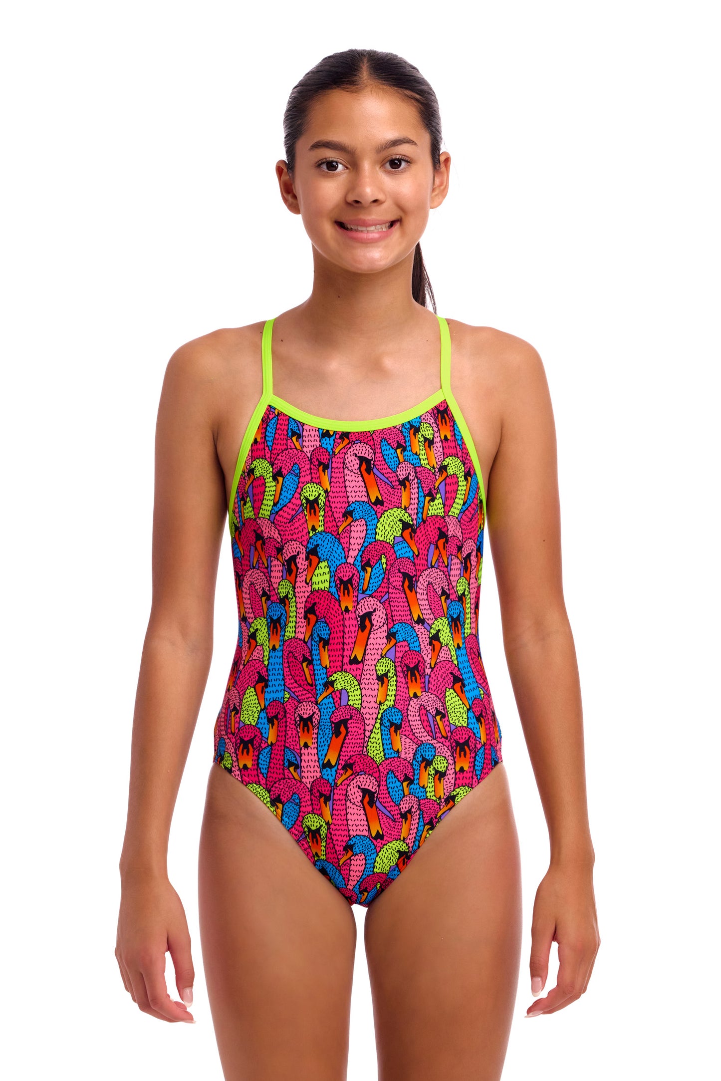 Funkita Girls Swan City Single Strap One Piece