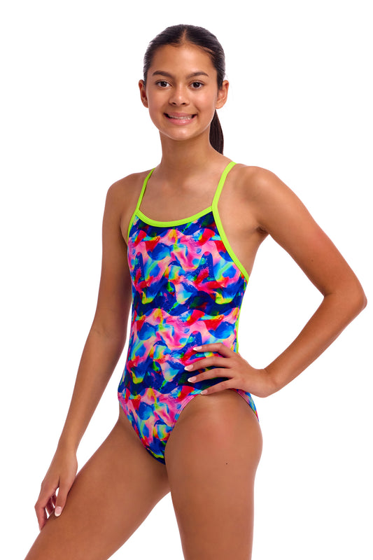 Funkita Girls Wet Wave Single Strap One Piece