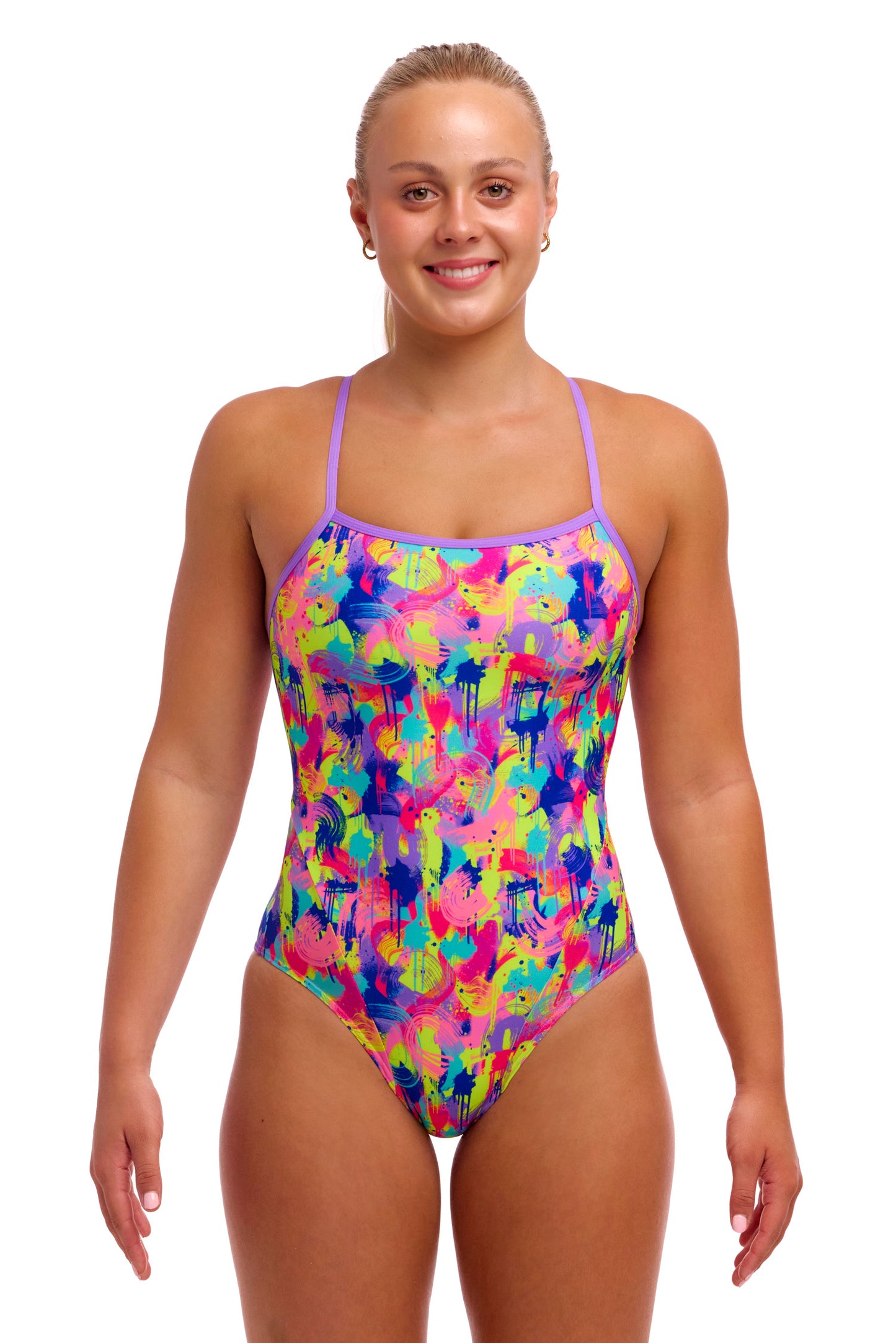 Funkita Women's Mess Match Single Strap One Piece